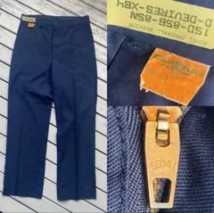 60s 70sワークパンツ　スコービルジップ　ビンテージ　スラックス　タグ付き