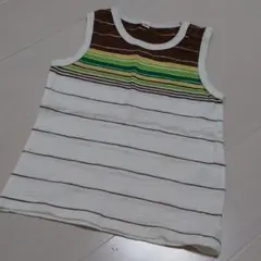 ストライプ ノースリーブタンクトップ 90