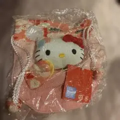 キティーちゃん　ちりめん巾着　未勝利