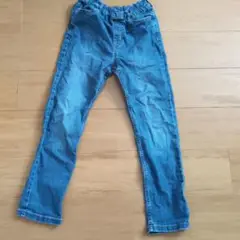 GUデニムパンツ ウエストゴム