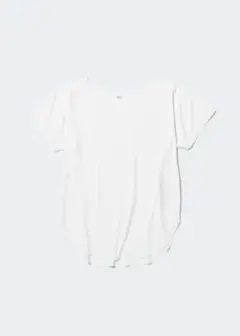 新品 UNIQLO エアリズムシームレスボートネックロングT(半袖)