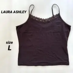 LAURA ASHLEY ブラウン キャミソール　L トップス　レディース