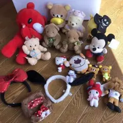 ぬいぐるみまとめ売り プーさん 海外で購入したクマさん カチューシャなど