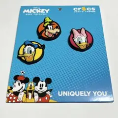 新品 未使用 クロックス 正規品 ディズニー ジビッツチャーム 3個セット