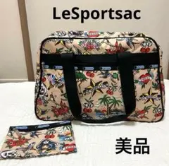 最安値⭐︎希少【極美品】レスポートサック　タトゥー柄　トートバッグ　ポーチ付　廃盤
