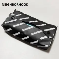 NEIGHBORHOOD ネイバーフッド　ティッシュカバー 黒 ロゴ総柄