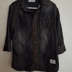 DETAILS ダークデニム 7分シャツ