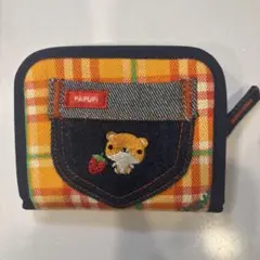 PAPUPI 平成レトロ　ハムスター　ギンガムチェック　財布