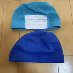 水泳帽 2点セット Mサイズ 青 水色