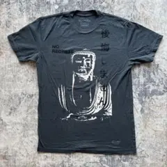米国製 Kinetix 仏像プリント Tシャツ Mサイズ ダークグレー