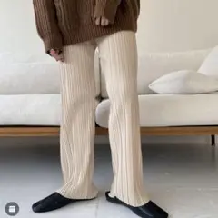 lawgy easy pleats pants アイボリー