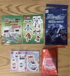 マクドナルド　ハッピーセット　シール　ちいかわ　モモンガ　ジョブレイバー　トミカ