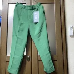 リネンライクパンツ グリーン