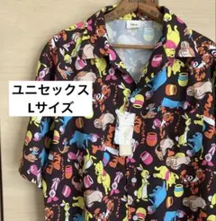 新品ディズニーくまのプーさん＆仲間たち アロハシャツユニセックスLサイズ