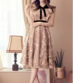 【美品】Jewels sifeel ネックリボンワンピース S