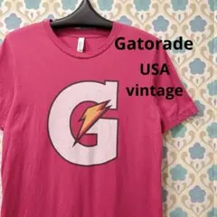 USA 古着 企業ロゴ ゲータレード ピンク 半袖 tシャツ 企業系