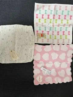 【タグ付新品未使用】3枚タオルハンカチFURURA liberty kontex