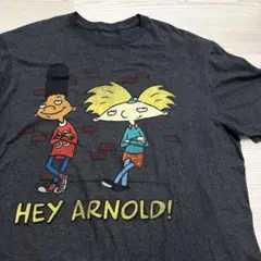 アメキャラ　ニコロディオン　ヴィンテージ　Tシャツ　グレー