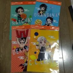 鬼滅の刃 サントリーコラボ A4クリアファイル 全4枚セット