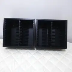 CD DVD ワンプッシュ 収納 ケース ラック 2個セット