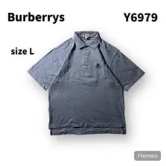 【即購入OK】Burberry’s 半袖ポロシャツ　サイズL ブルー