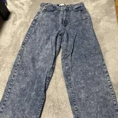 MONO-MART ワイドパンツ L ライトブルー