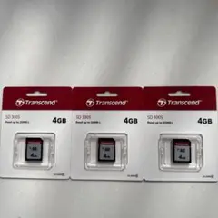 Transcend SD 300S 4GB SDカード 3個セット　新品