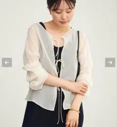 《新品未使用》plage SHEER STRING ブラウス