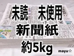 未読 未使用 新聞紙 古新聞 約5kg