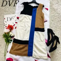 【良品】DIANEvonFURSTENBERG ブロッキングワンピース 2