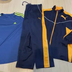 PUMAジャージ上140下130とadidas半袖