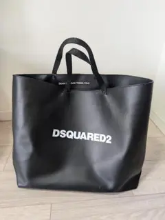 美品 希少 DSQUARED2 オールレザー トートバッグ 本革 バケツ ロゴ 希少✨美品✨ディースクエアード トートバッグ オールレザー