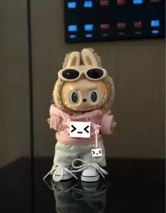 ラブブ labubu ぬいぐるみ服　ピンクLABUBU着せ替え服　cc4点セット