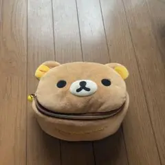 完売品　リラックマ フェイス型バニティポーチ コスメポーチ