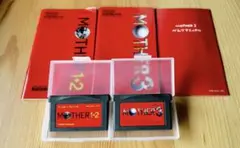 【美品】説明書有 MOTHER1+2 MOTHER3 2本セット GBA ソフト
