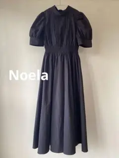 Noela ノエラ タイプライターワンピース ロングワンピース フレア S 黒
