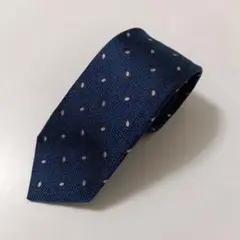 フランコスパーダ 小紋柄ネクタイ ネイビー系 美品