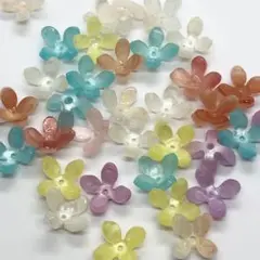 【1002】樹脂ビーズ 花びら mix色 20個 400円