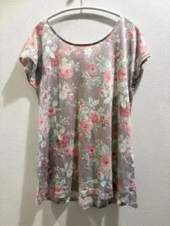 【最終値下げ】MISCH MASCH ミッシュマッシュ　花柄　ノースリーブシャツ