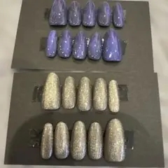フラッシュマグ＆マグネットジェル ネイルチップ2セット