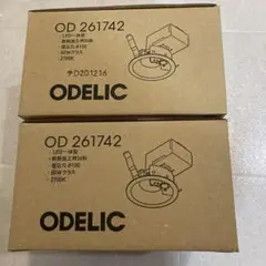OD 261742 LEDダウンライト 2700K 60W 2台セット