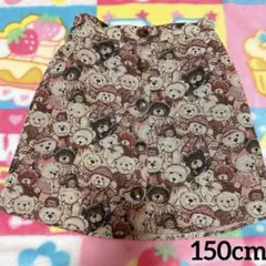 ❁⃘*くま 総柄 スカート❁⃘*