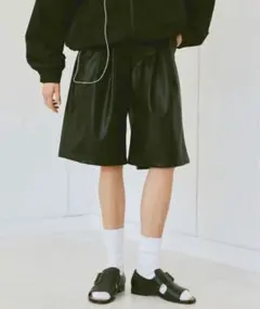 soerte 2tuck wide half pants(Assort)