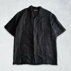 90〜00’s CUBAVERA キューバシャツ リネンレーヨン混