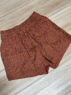 H&M ショートパンツ ブラック/ブラック ダルメシアン柄 150