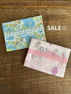 夏SALE☆リバティ　ミニティッシュケース②個セット