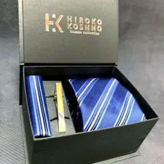 HIROKO KOSHINO ネクタイ ネクタイピン ハンカチーフ セット
