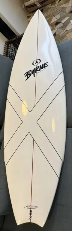 byrne サーフボードフィン付き美品エスニック蛇茸スネークキノコ