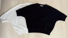 LEONARD レオナール　半袖ニット 2色セット