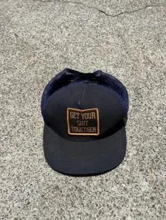 SUPREME USA製 メッシュキャップ ネイビー